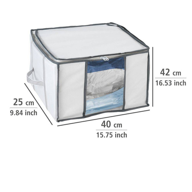 Husă pentru lenjerie de pat, haine SOFT + sac vacuum, dimensiune S, WENKO