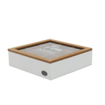 Recipient pentru ceai cu compartimente TEA ROOM, 24 x 24 x 7 cm