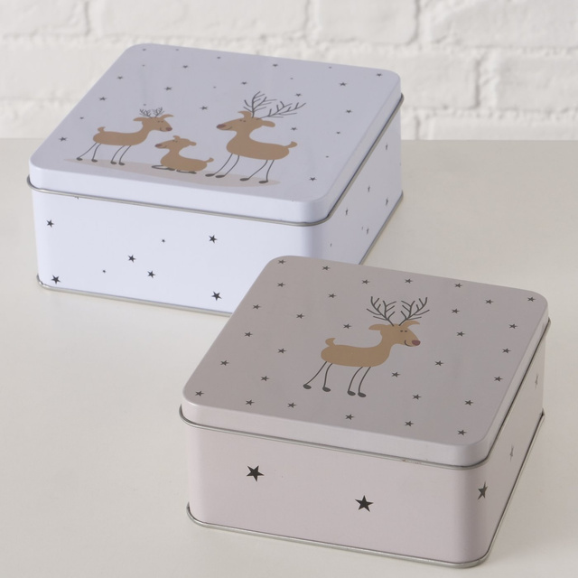 Cutie pentru prăjituri, metal, TIMBA, 2 bucăți