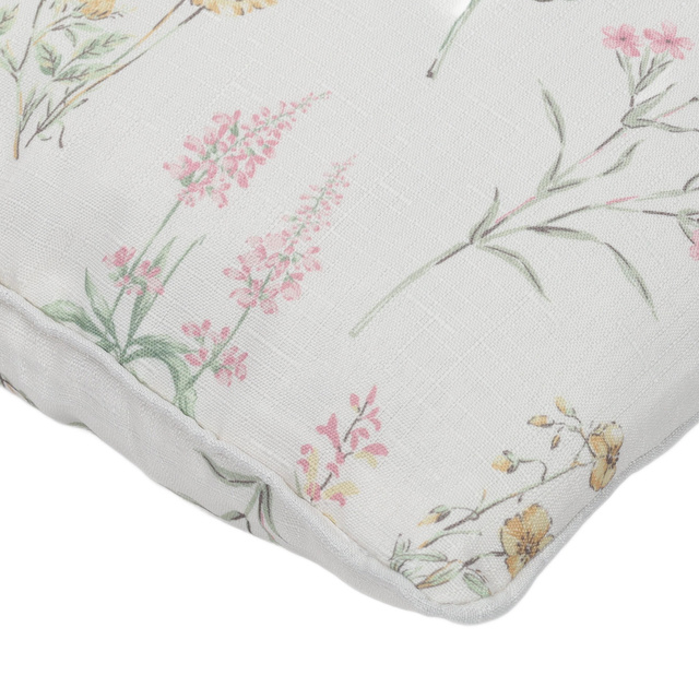 Perna decorativa cu model floral, 45 x 45 cm