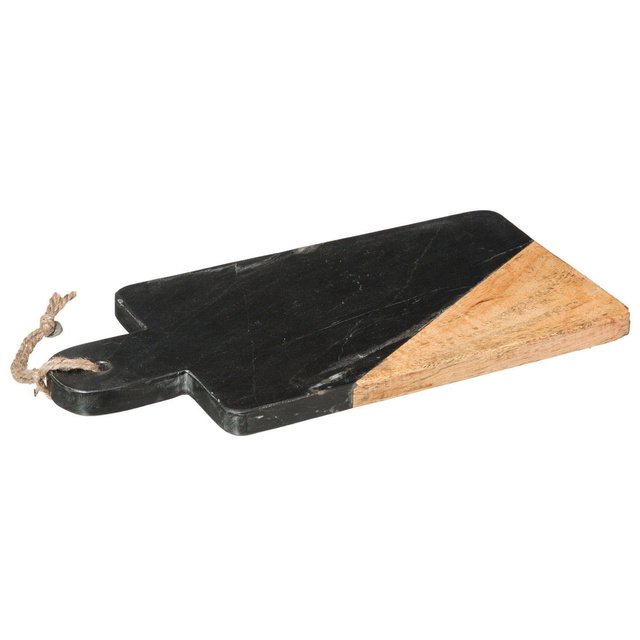 Tocator GEOM HYGGE, 15 x 30 cm, marmură, neagră