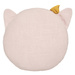 Pernă decorativă în formă de pisică, roz, poliester, diametru 27 cm