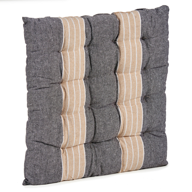 Pernă pentru scaun cu dungi și legături NOMO, 40 x 40 cm