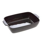 Tava de copt, ceramica, 40 x 26 cm, gri