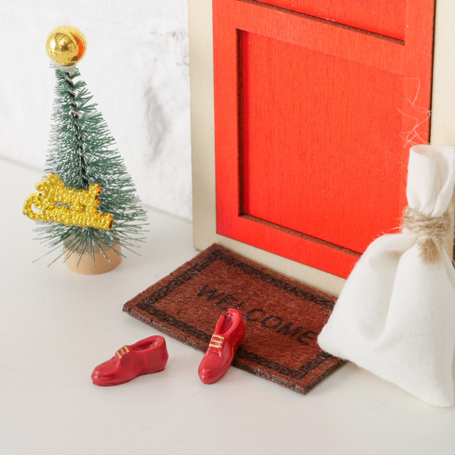 Ușa elfului DIY, decor pentru perete, 17 cm