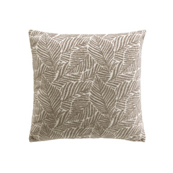 Pernă decorativă, model frunze jacquard, 40 x 40 cm