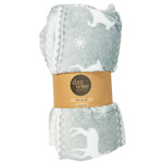 Pătură de Crăciun 200 x 150 cm, gri