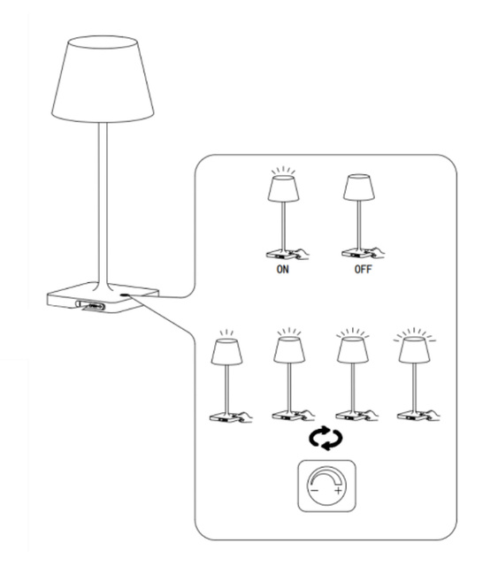 Lampa de gradina RONY, 39 cm