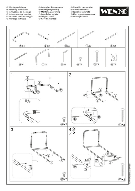 Cuier, înălțime 140 cm, Surya, WENKO