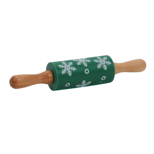 Set de copt pentru copii TIVOLA, sucitor mini cu model de fulgi de zăpadă + 3 forme, model 3