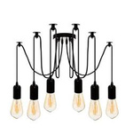 Lustra suspendata UDELL 6 becuri decorative, metal