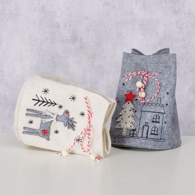 Sac pentru cadouri din material rigid JOY, înălțime 14,5 cm