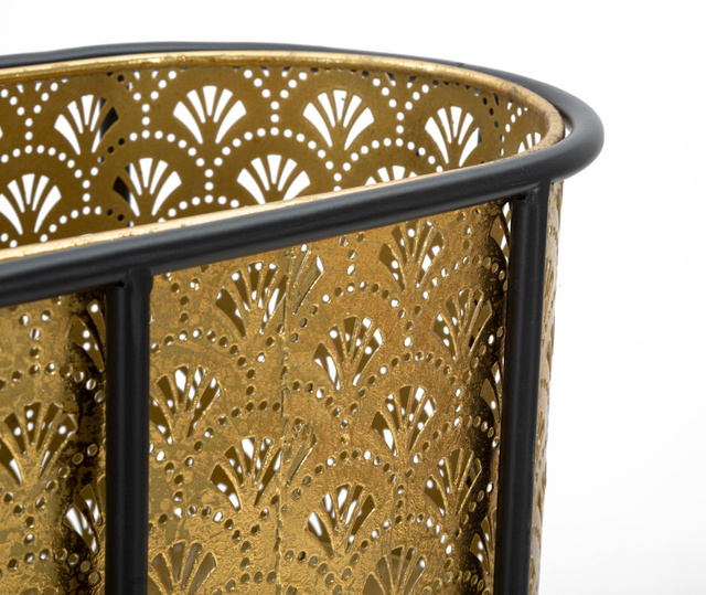 Suport pentru ghiveci, dantela metalica, inaltime 70 cm