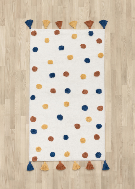 Covor din bumbac cu modele de camioane, 70 x 120 cm