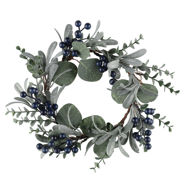 Coroană de Crăciun cu boabe, 30 x 8 cm