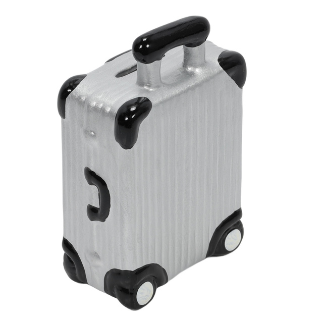 O pușculiță din ceramică colorată cu motiv de călătorie