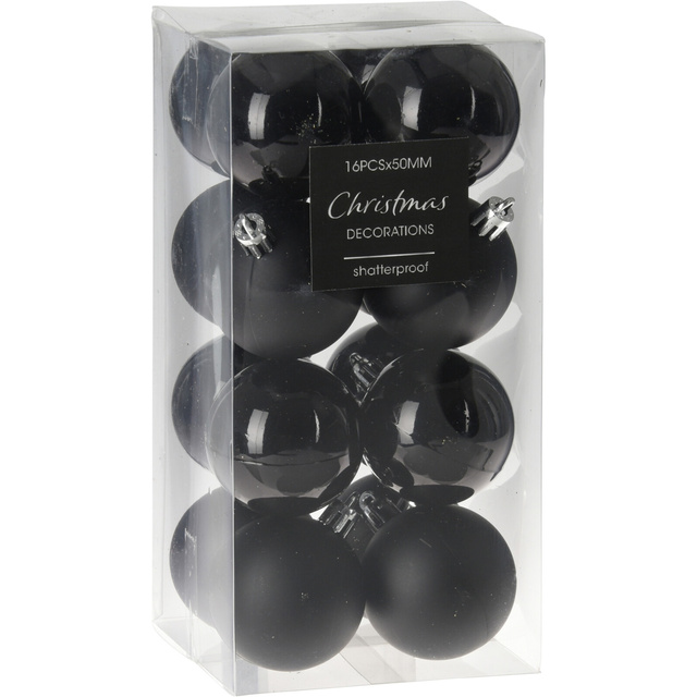 Set globulete pentru brad, 16 bucati, Ø 5 cm