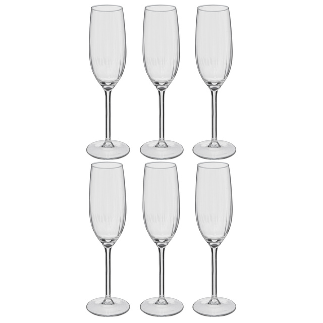 Pahare de șampanie VOLTA, 6 buc. × 210 ml