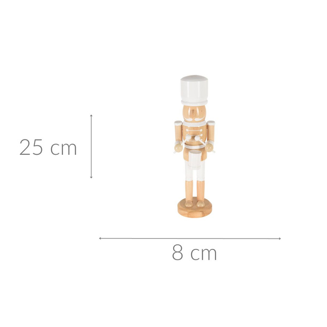 Spărgător de nuci decorativ, din lemn, 25 cm