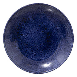 Farfurie de tort din gresie CASA, bleumarin, Ø 21 cm