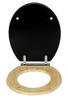 Capac WC, Bambus, Negru, WENKO