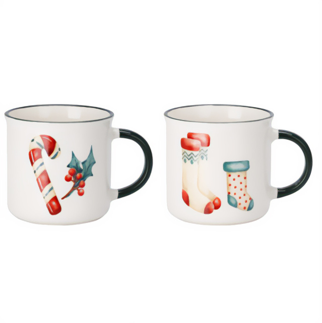 Set de cești din porțelan de 200 ml, 2 buc.