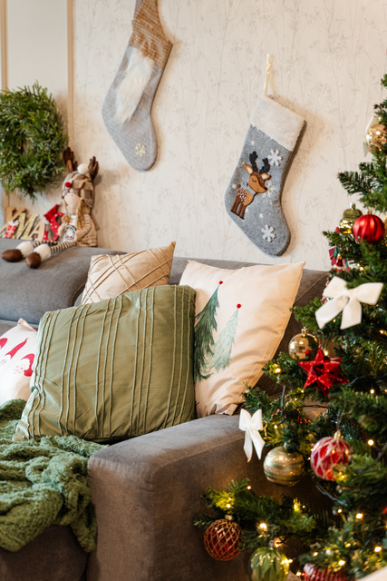 Ciorap de Craciun pentru semineu, 25 x 39,5 cm