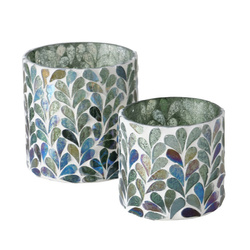 Set 2 sfeșnice  mozaic Kirkas,