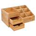 Organizator din bambus pentru cosmetice, 3 sertare