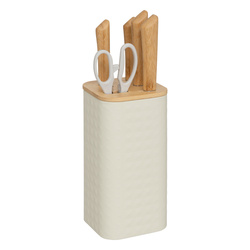 Bloc pentru 4 cuțite și foarfecă SENSIA, 6 piese