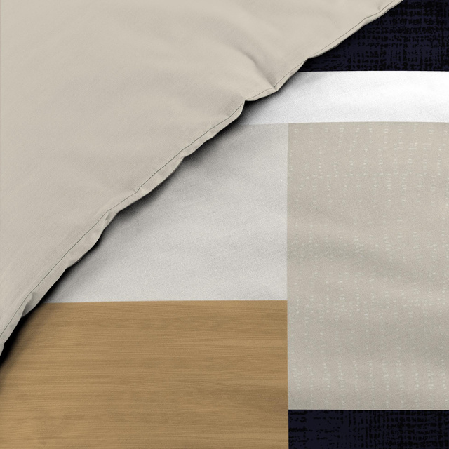 Set de lenjerie de pat din bumbac, ULYSSE, 240 x 220 cm