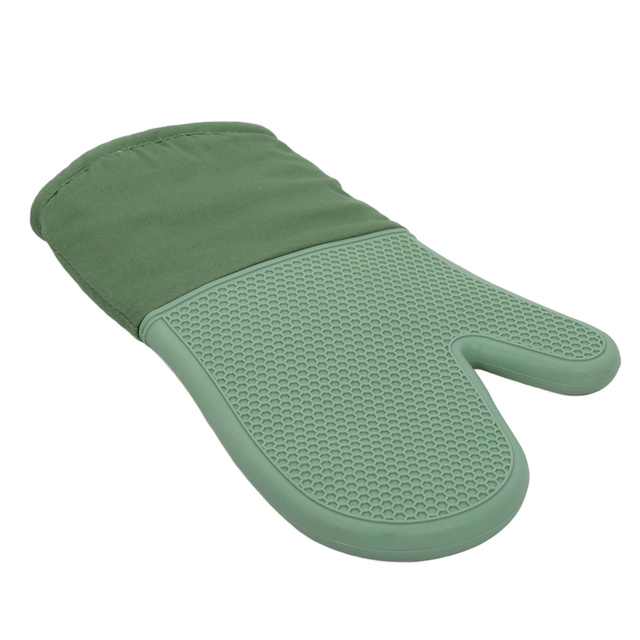 Mănușă de cuptor din silicon și bumbac