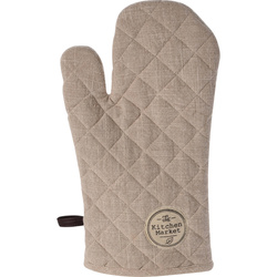 Manusa de cuptor ENDO, bumbac, maner din piele ecologica