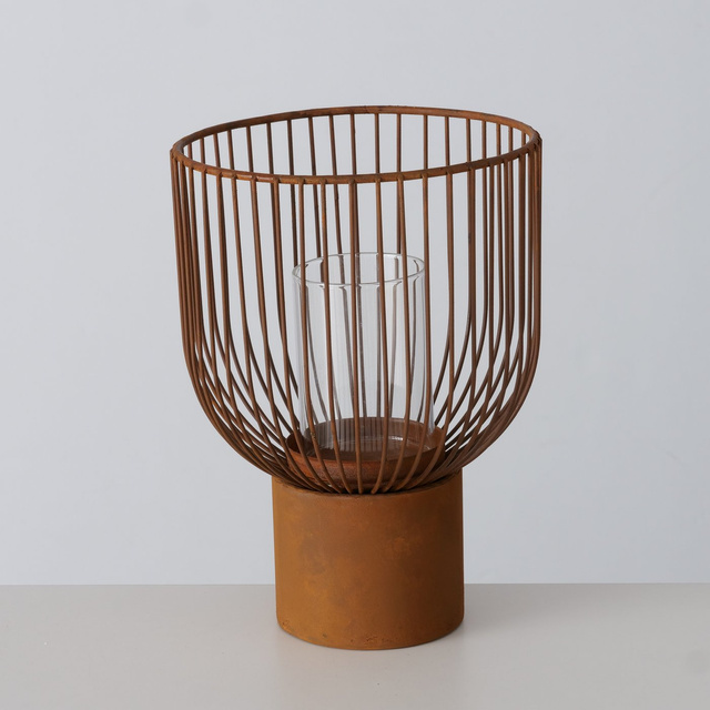 Set 3 sfeșnice 
 metalice Candy, 
 auriu