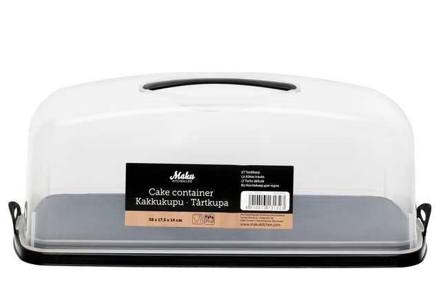 Recipient dreptunghiular pentru tort, 38 x 17,5 x 14 cm