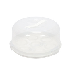 Cutie portabila pentru tort sau briose, Ø 25 x 14 cm