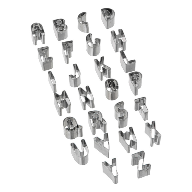 Set de tăietoare de patiserie litere și numere