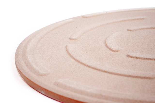 Piatră pentru coacerea pizzei, pâinii + suport metalic pentru servire