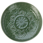 Placa ceramica cu model canelat, Ø 20 cm