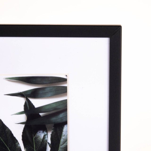 Ramă metalică pentru fotografie, passe-partout, 20,8 x 15,5 x 1 cm