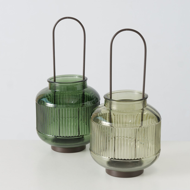 Suport pentru lumânări din sticlă ZENOR, 29 cm