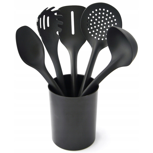 Set de accesorii de bucatarie intr-un recipient, 5 bucati, HANDY