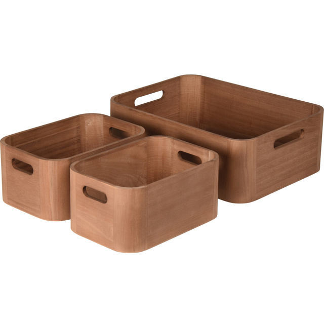 Set 3 organizatoare din lemn