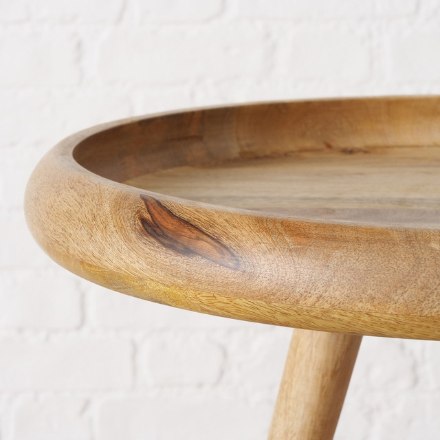 Masuta de cafea Herve, set 2 bucati, lemn de mango