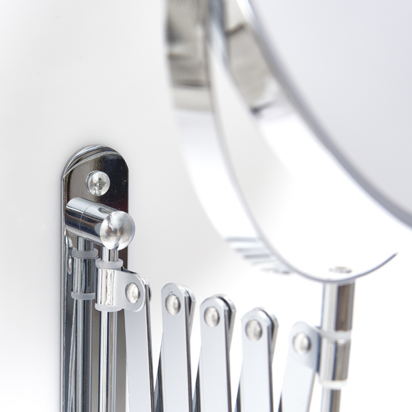 Oglindă cosmetică mărită 3x, braț telescopic, ZELLER