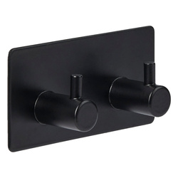 Cârlig autoadeziv STIKY+, 2 cârlige, oțel inoxidabil, 9 x 2,8 x 4,5 cm