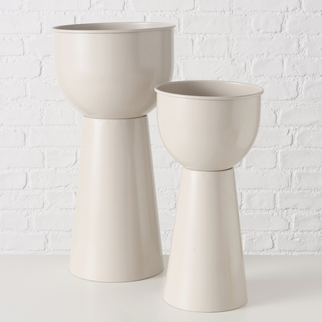 Set 2 suporturi
pentru flori,
metal Rex, alb