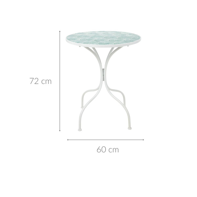 Masa de balcon, decoratiuni, 60 x 72 cm