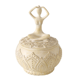 Recipient de depozitare cu motiv YOGA, Ø 10 cm