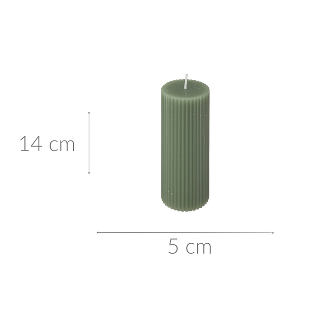 Lumânare în dungi DEMI, Ø 5 cm